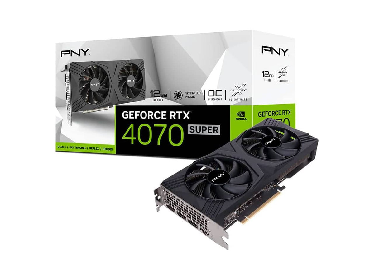 PNY NVIDIA GeForce RTX 4070 Super VERTO Dual Fan OC Edition 