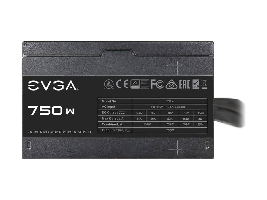 EVGA N1 Series 750W Power Supply (750w, Non Modular)