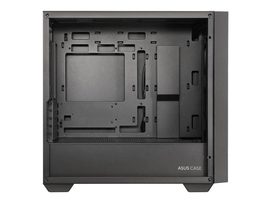 ASUS A21 Micro-ATX Black Edition Computer Case, 380mm Graphics Card Support, 360mm AIO Cooler Support (A21/BLK)