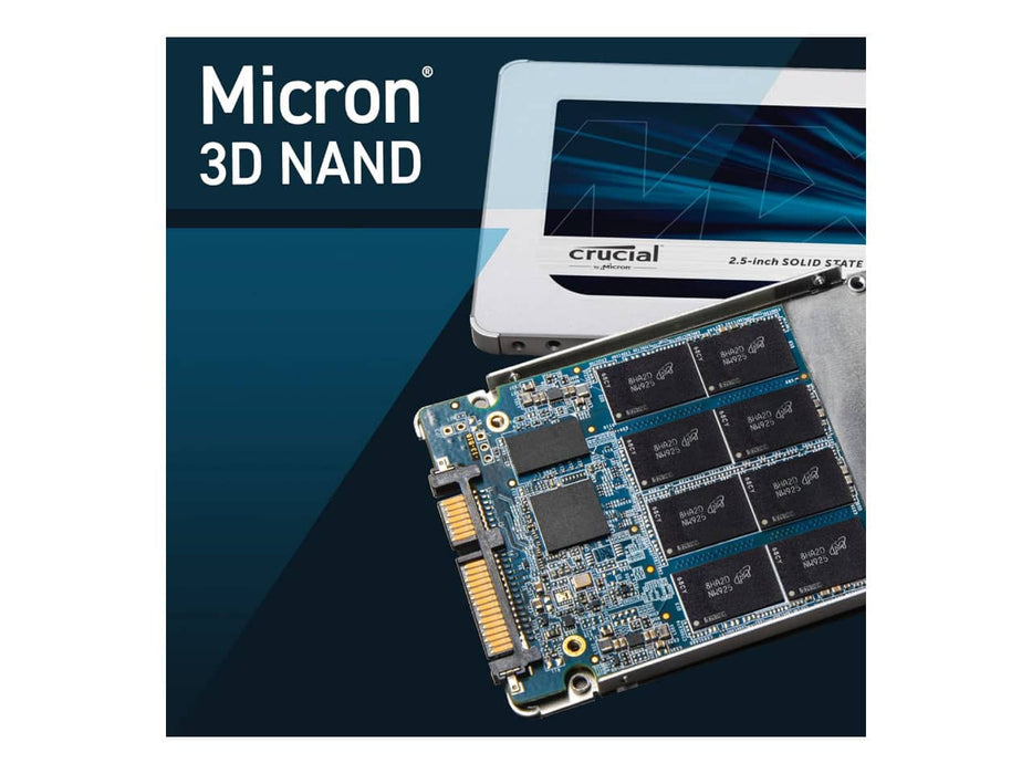 Crucial MX500 500GB 2.5" SATA III Solid State Drive (SSD) - CT500MX500SSD1