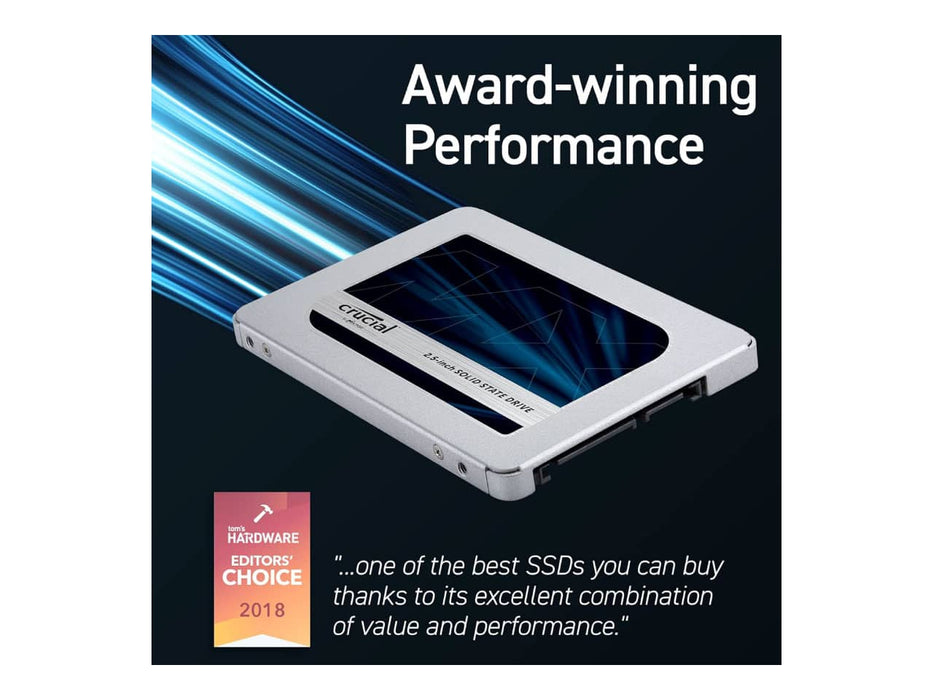 Crucial MX500 500GB 2.5" SATA III Solid State Drive (SSD) - CT500MX500SSD1