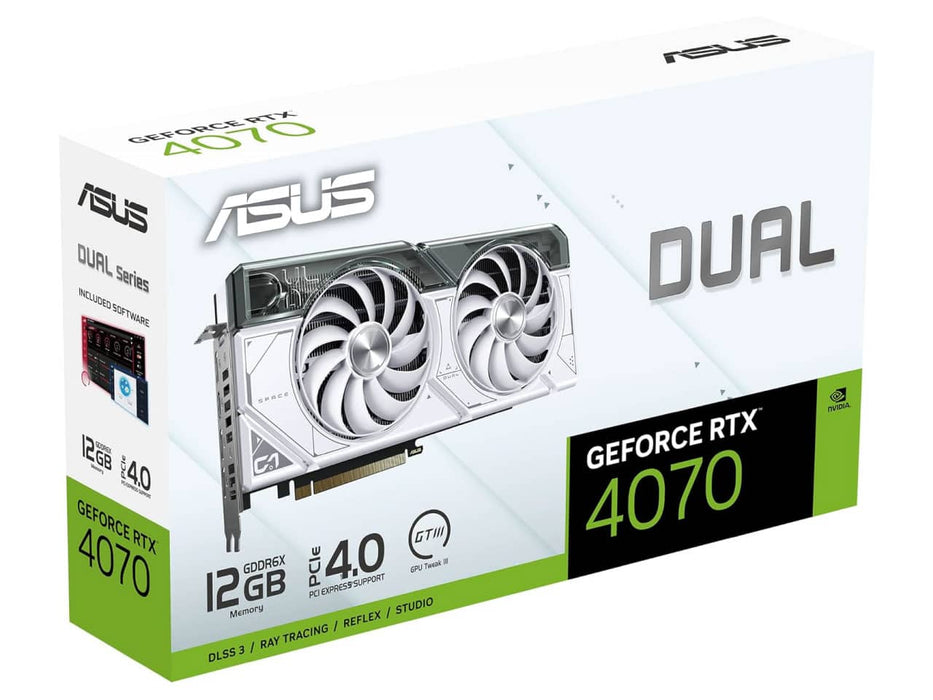 ASUS Dual GeForce RTX 4070 SUPER White Edition Graphics Card (12GB GDDR6X) DUAL-RTX4070S-12G-WHITE