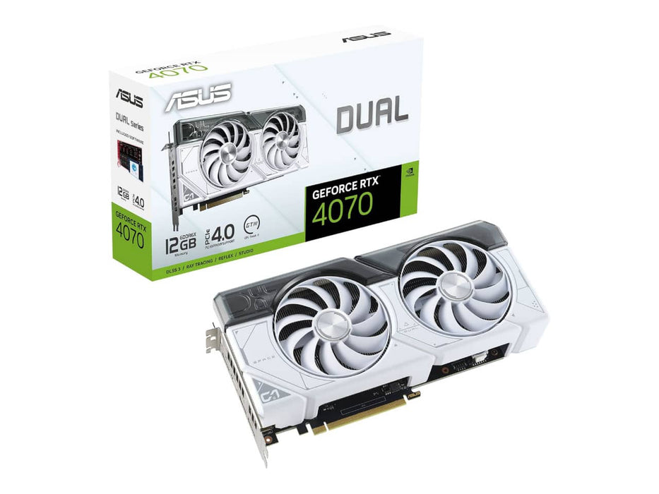 ASUS Dual GeForce RTX 4070 SUPER White Edition Graphics Card (12GB GDDR6X) DUAL-RTX4070S-12G-WHITE