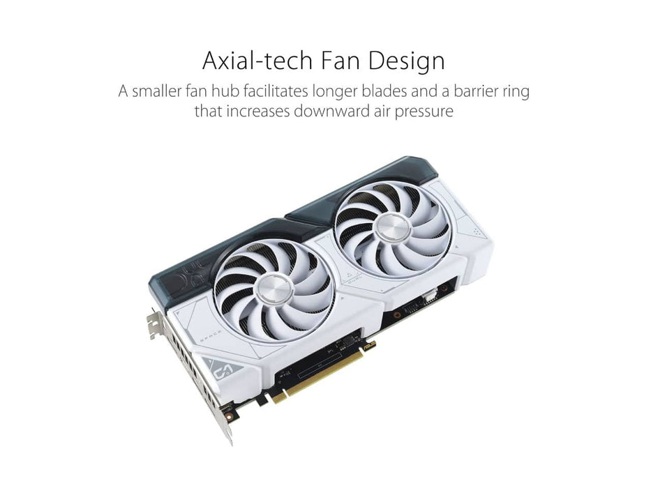 ASUS Dual GeForce RTX 4070 SUPER White Edition Graphics Card (12GB GDDR6X) DUAL-RTX4070S-12G-WHITE