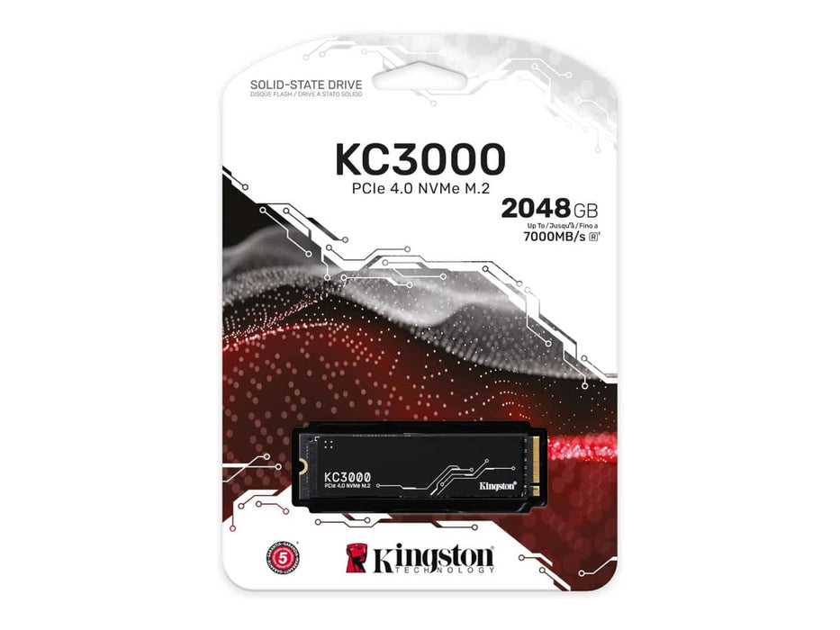 Kingston KC3000 2TB M.2 2280 PCIe 4.0 Solid State Drive (SSD) - SKC3000D