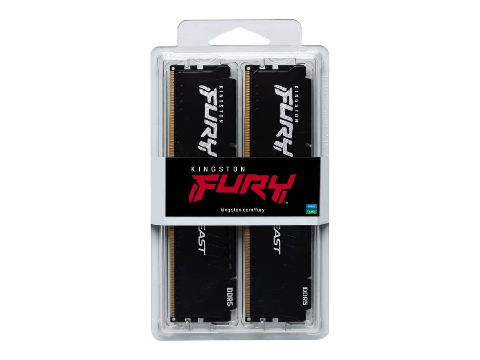 Kingston FURY BEAST 32GB (2x16GB) DDR5-5600 Desktop Memory (KF556C40BBK2-32)