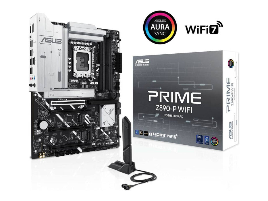 ASUS PRIME Z890-P WiFi, LGA 1851, DDR5, Intel Ultra Series 2 Ready ATX Motherboard