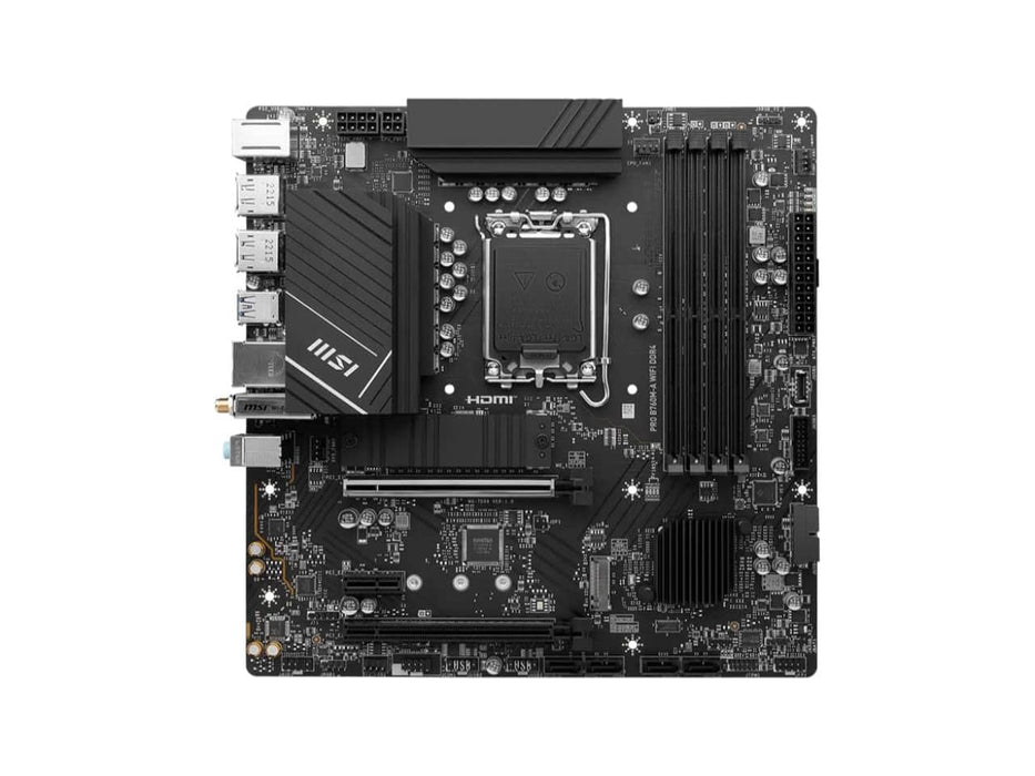 MSI Pro B760M-A WiFi D4, LGA 1700, DDR4, Intel Core 12th / 13th Gen, mATX Motherboard