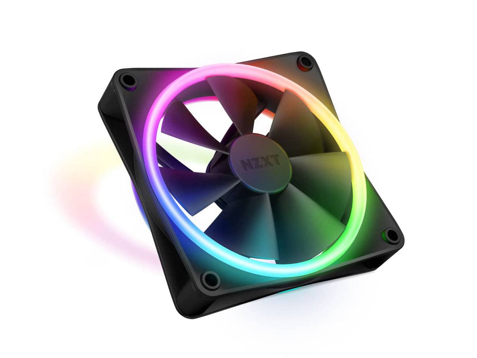 NZXT F120 RGB Duo, 120MM Dual-Sided RGB Case Fan (Black)