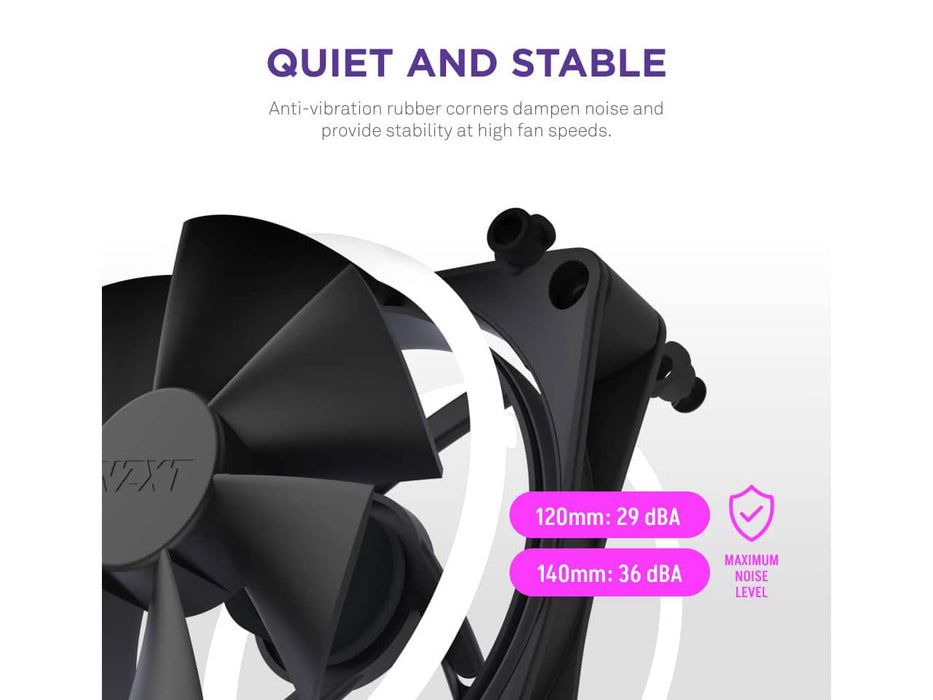 NZXT F120 RGB Duo, 120MM Dual-Sided RGB Case Fan (Black)