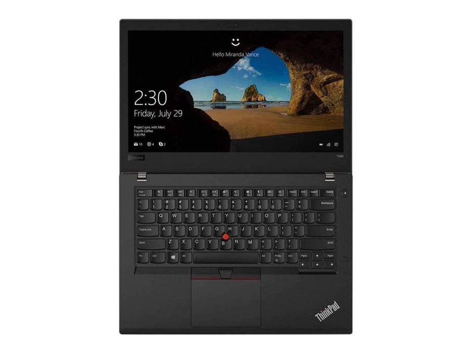 Lenovo ThinkPad T480s Ultrabook Laptop (Refurbished), Intel i5-8350U, 256GB SSD, 8GB, Windows 11 Pro