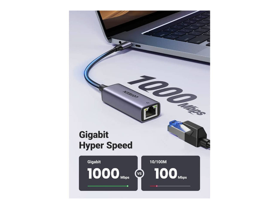 UGreen USB-C to Ethernet Adapter (Space Gray)