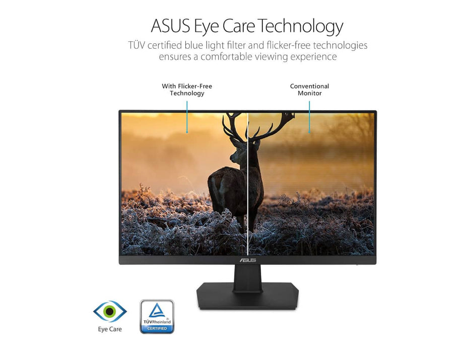 ASUS VA27EHE Eye Care Monitor, 27-inch, FHD (1920x1080), 75Hz, IPS, Low Blue Light, 5ms