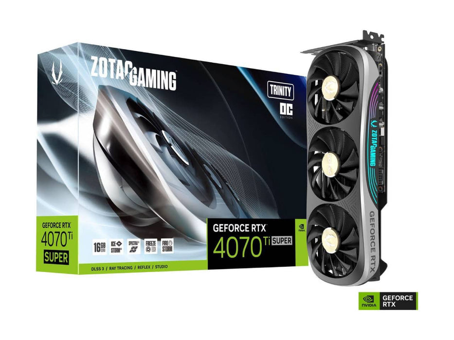 Zotac Gaming GeForce RTX 4070 Ti Super Trinity OC 16GB Graphics Card (16GB GDDR6X) ZT-D40730J-10P